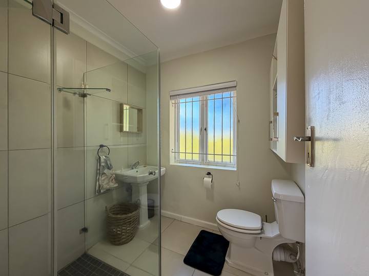 Bathroom with a glass shower